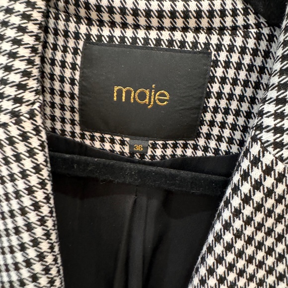 Maje gingham print blazer - Picture 2 of 3